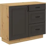 Stolarz-Lempert Komoda Flawia 100 GR 1D3S - dub Artisan + Grafit