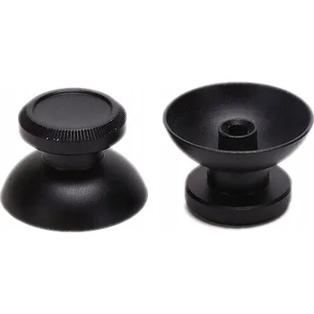 Hra pro PlayStation 5 ČERNÁ HLINÍKOVÁ HOUBIČKA KRYTKA NA ANALOG PÁČKU OVLADAČE PS5 PLAYSTATION 5