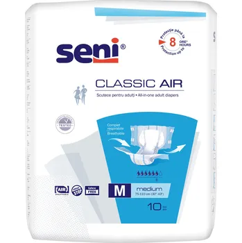 Drogerie Seni Classic Air absorpční plenkové kalhotky s lepítky velikost M, 10 ks