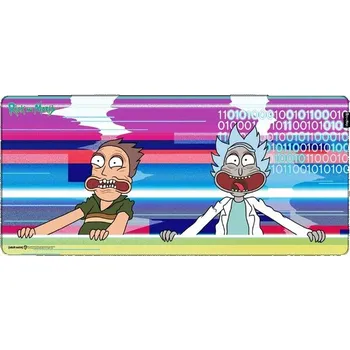 Podložka pod myš Herní podložka Rick and Morty - Glitched XL Vícebarevná