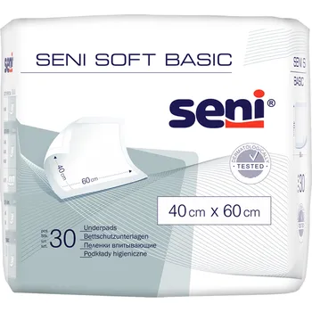 Inkontinenční podložka Seni Soft Basic hygienické absorpční podložky 40 x 60 cm, 30 ks