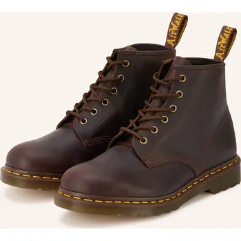Pánská obuv Dr. Martens Pánské Šněrovací Boty 101 Crazy Horse, tmavě...