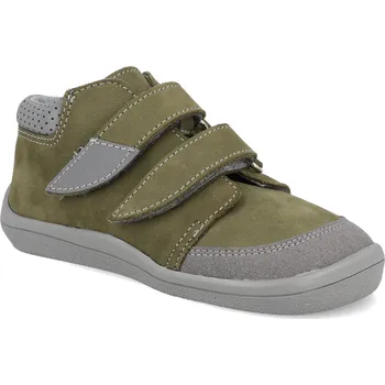 Barefoot dětské kotníkové boty Beda - Nick zelené Velikost: 28