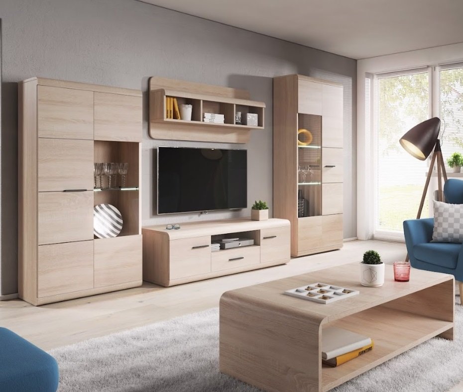 Laski Obývací stěna Link LED osvětlení: Bez LED osvětlení