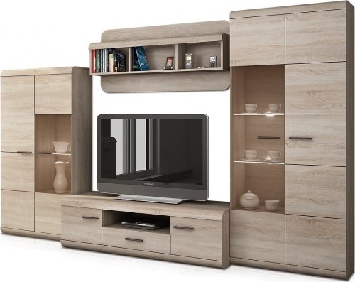 Laski Obývací stěna Link LED osvětlení: s LED osvětlením
