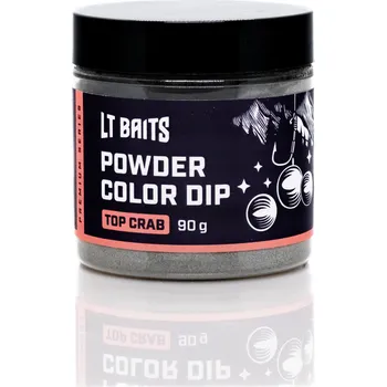 Návnadové aroma LT Baits TOP CRAB POWDER COLOR DIP 90G