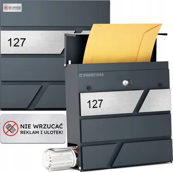 Poštovní schránka Poštovní schránka vhoz Printima šedá