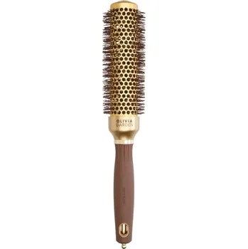 Olivia Garden Expert Blowout Speed Wavy Bristles Brush Gold and Brown 35 mm