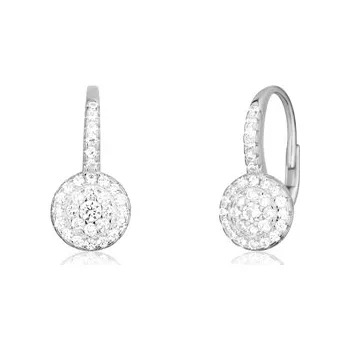 Náušnice Stříbrné naušnice s čirými zirkony SVLE1742XH2BI00