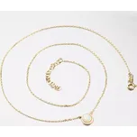 Dámský náhrdelník žluté zlato 585 zirkon opál 45-1826 délka 42 cm