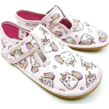 Dívčí bačkory Ef Barefoot papuče 395 Unicorn EUR 24