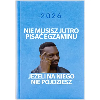 Kalendář Knižkový kalendář 2026 A5 FunnyCase modrý
