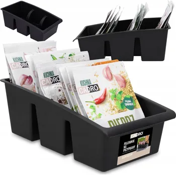 Dóza na potraviny Organizér, dózy na koření, bylinky, sáčky