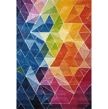 Spoltex kusový koberec Fantasy 835-17 Blue-yellow rozměr 80 x 150 cm