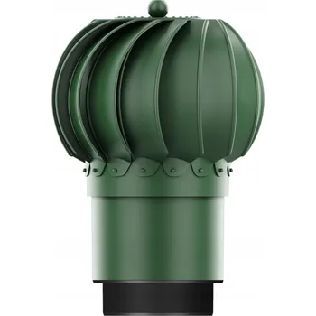Vrták Otočná komínová hlavice pro ventilaci fi150 + REDUKCE 125 ZELENÁ 6020