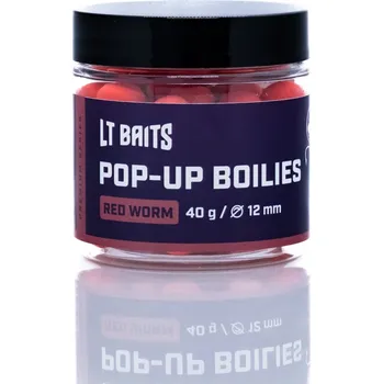 Boilies LT Baits RED WORM POP UP BOILIES 40G Průměr: 16mm