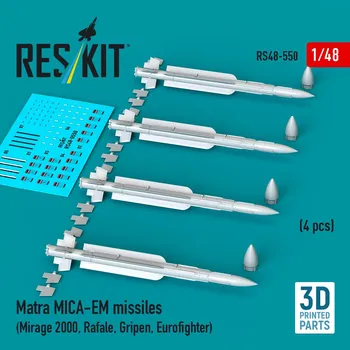 Plastikový model 1/48 Matra MICA-EM missiles (4 pcs.)