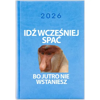 Kalendář Knižkový kalendář 2026 A5 FunnyCase modrý