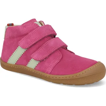 Barefoot dětské kotníkové boty Koel - David Suede fuchsiové Velikost: 24