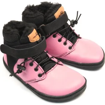 Dívčí obuv Pegres Barefoot BF40 Pink zimní EUR 27