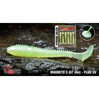 Umělá nástraha RedBass Ripper Magneto Fluo UV varianta: 67 mm, 6 ks