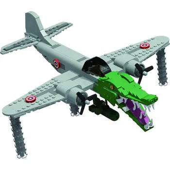 ostatní stavebnice MINISO Italian Brainrot - Bombardiro Crocodilo (384 ks)