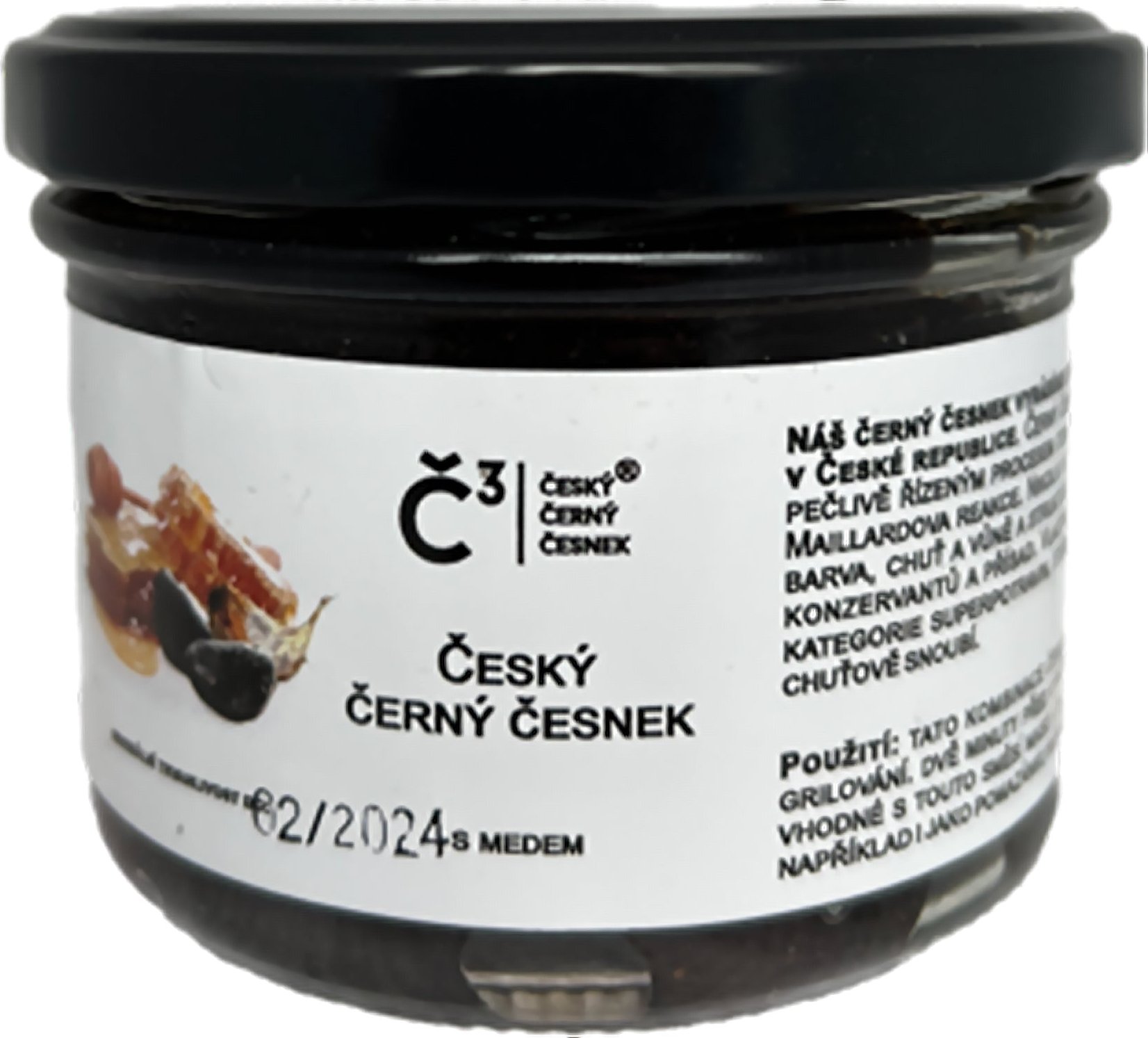 Česnek černý český s medem 220 g BLACK GARLIC