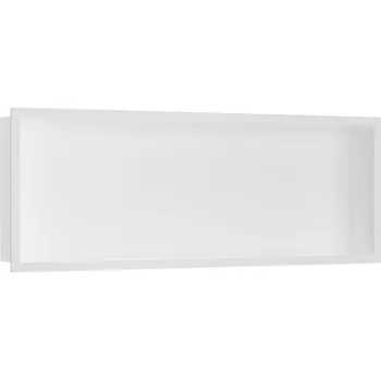 CERANO - Zápustná polička/nika s okrajem do obkladu - bílá matná - 90x30x10 cm