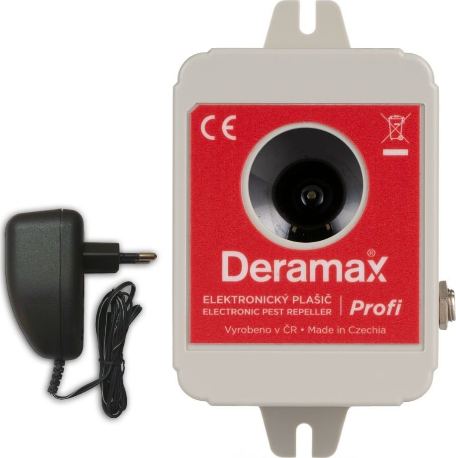 Deramax-Profi - Ultrazvukový odpuzovač-plašič kun a hlodavců