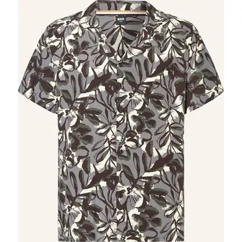 Pánská košile Boss Pánská Košile Resort Beach Comfort Fit, šedá / černá /...