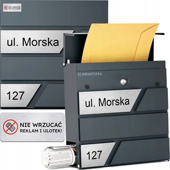 Poštovní schránka Poštovní schránka vhoz Printima šedá