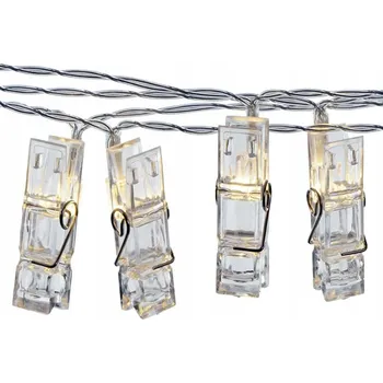 Vánoční dekorace Vánoční řetěz SŘIPCE, 1,35 m, 10 LED, teplá bílá, časovač