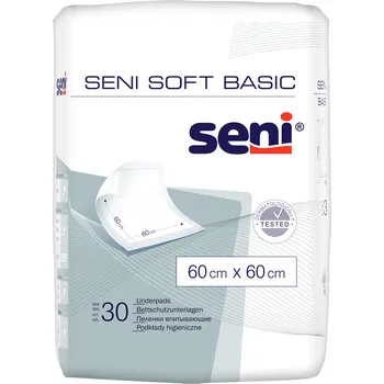 Inkontinenční podložka Seni Soft Basic hygienické absorpční podložky 60 x 60 cm, 30 ks