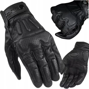 Moto rukavice MOTOCYKLOVÉ RUKAVICE LS2 RUST BLACK Městské Klasické krátké M