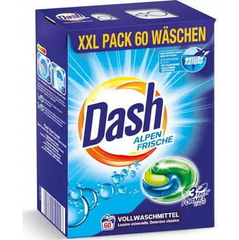 Kapsle na praní Dash Alpen Kapsle na praní Univerzální 1,494 kg 60 ks Originální DE