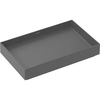 Umyvadlo Umyvadlo Hansgrohe Xuniva Evo E 65x40 cm břidlicová matná šedá mat bez otvoru pro baterii, bez přepadu 60326760