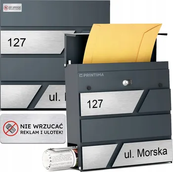 Železářství Poštovní schránka vhoz Printima šedá