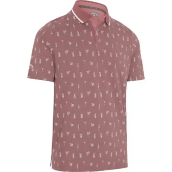 Pánské tričko Callaway Geo Cocktail Print pánské polo, mesa rose pánské, L