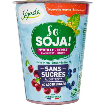 Sušené ovoce SOJADE bifidus borůvka-třešeň bez přidaného cukru 400 g BIO