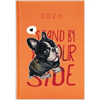 Kalendář Knižkový kalendář 2026 A5 FunnyCase modrý