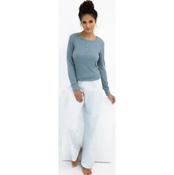 Dámské pyžamo Dámské pyžamo Sensis Janelle - bavlna Mořská zeleň S