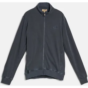 Pánská mikina MIKINA WOOLRICH GARMENT DYED FULL-ZIP TRACK DREAM BLUE