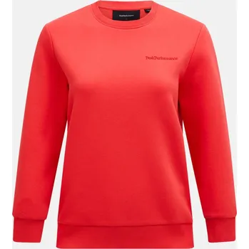 Dámská mikina MIKINA PEAK PERFORMANCE W ORIGINAL SMALL LOGO CRE BRILLIANT RED/BLACK/