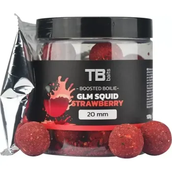 Nástraha TB Baits Boosterované Boilie Squid Strawberry 120 g - 24 mm