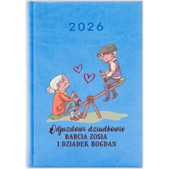 Kalendář Knižkový kalendář 2026 A5 FunnyCase modrý