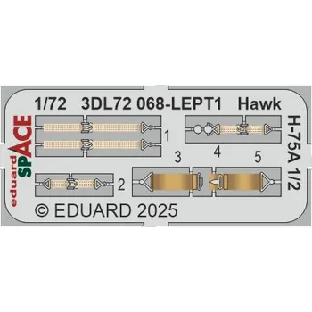 Plastikový model 1/72 Hawk H-75A 1/2 SPACE (ARMA H.)