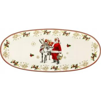 Servírovací tác Magnoble 555-7048 18x40,5 cm, vánoční motiv