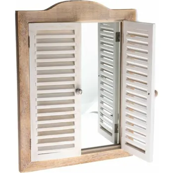 Zrcadlo Casa de Engel Home Zrcadlo s okenicemi (dřevo), 1/4 Fialová UNI (2882116)