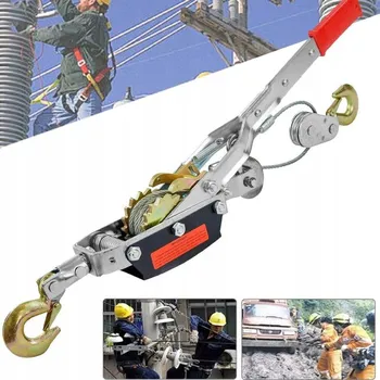 RUČNÍ LANOVÝ NAVIJÁK 2T, NOSNOST 2000 kg, S HÁKY