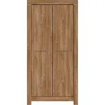 Black Red White GENT šatní skříň SZF2D/20/10 dub stirling